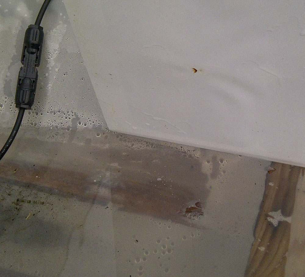 Hot spot seen by the back